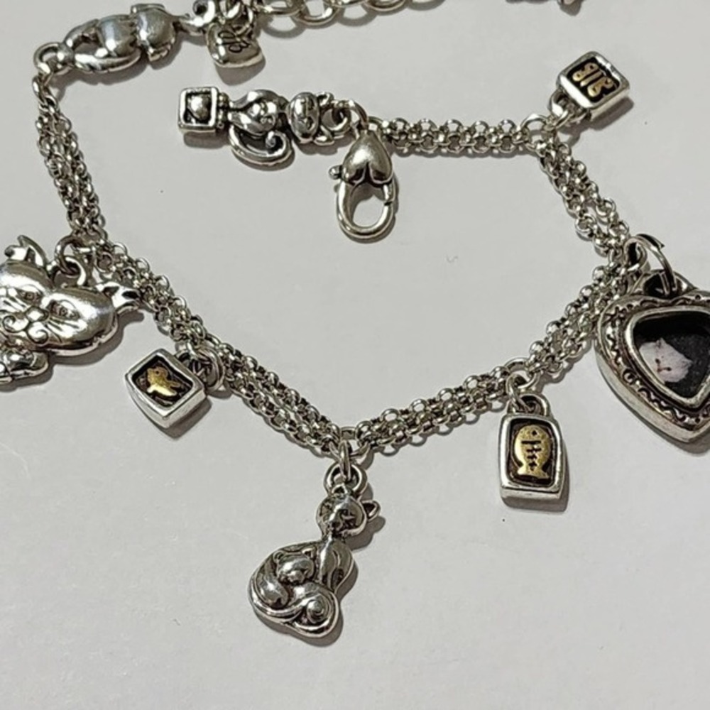 Brighton kitty cat lover's I Heart My Cat‎ Good Fortune charm bracelet - Picture 6 of 13